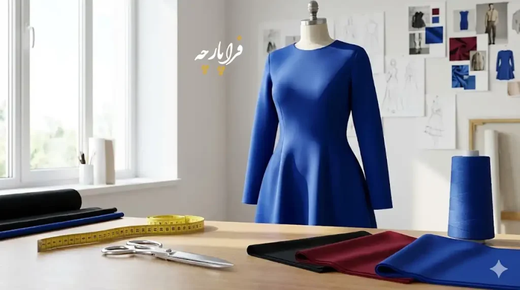 پارچه مناسب لباس پارچه غواصی؛ راهنمای جامع انتخاب و دوخت برای استایلی مدرن، فراپارچه