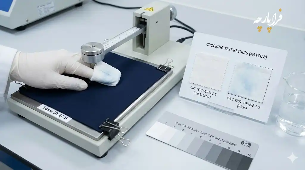 تست ثبات رنگ (Crocking Test)، فراپارچه