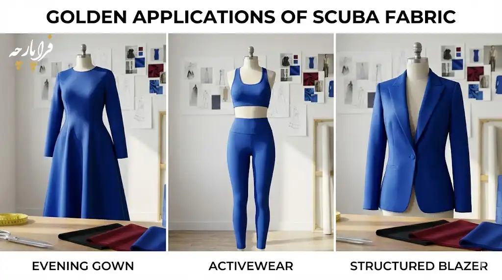 کاربردهای طلایی پارچه غواصی در انواع لباس، ،فراپارچه