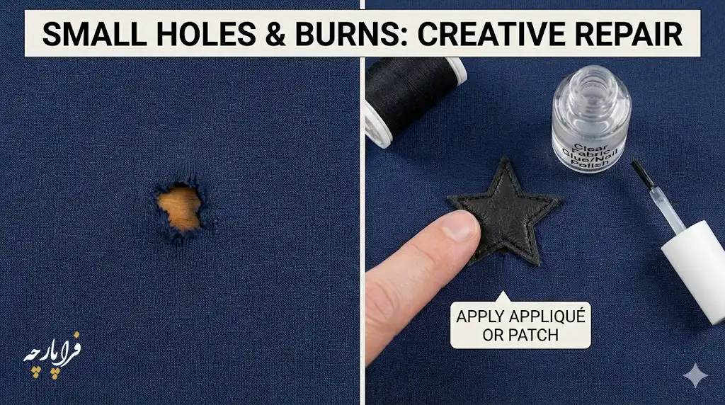 سوراخ‌های کوچک و سوختگی، فراپارچه