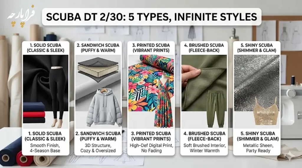 انواع مدل غواصی DT 2/30؛ از ساندویچی پفکی تا طرح‌دار چاپی، فراپارچه