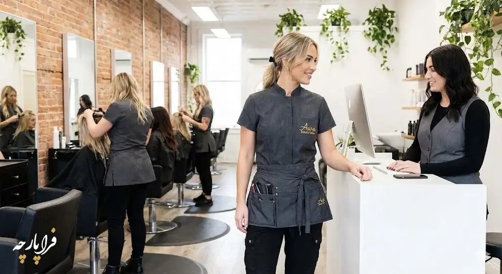 لباس کار سالن‌های زیبایی (Salon Apparel)، فراپارچه