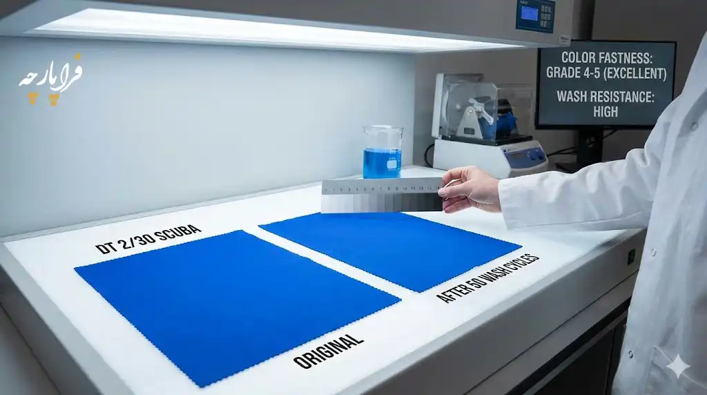 ثبات رنگ و مقاومت در برابر شستشو، فراپارچه